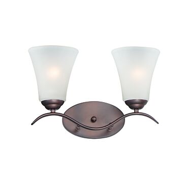 Vital Two Light Bath Vanity in Oil Rubbed Bronze by Maxim