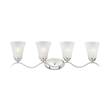 Vital Four Light Bath Vanity in Satin Nickel by Maxim