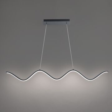 Morae LED Pendant in Black by W.A.C. Lighting