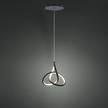 Vornado LED Mini Pendant in Black by W.A.C. Lighting
