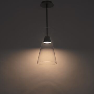 Chandra LED Mini Pendant in Black by W.A.C. Lighting