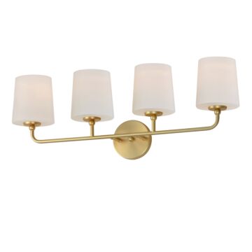 Bristol Four Light Bath Vanity in Satin Brass by Maxim