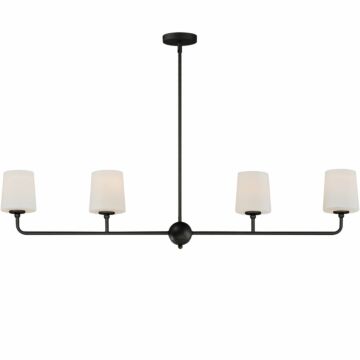 Bristol Four Light Linear Chandelier in Anthracite by Maxim