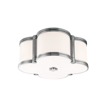 Chandler Two Light Flush Mount in Polished Nickel by Hudson Valley