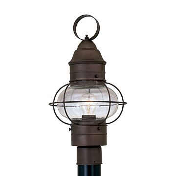 Nantucket 1-Light Post Lantern in Rustique