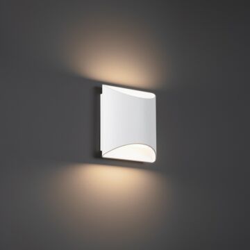 Duet LED Wall Sconce in White by W.A.C. Lighting