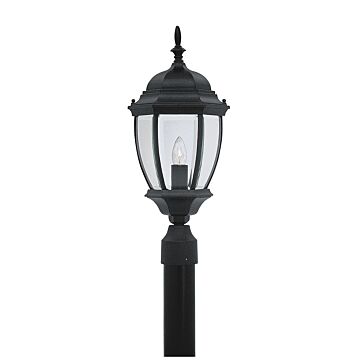 Tiverton 1-Light Post Lantern in Black