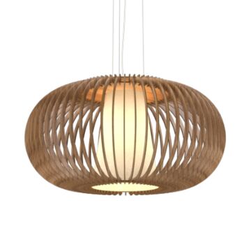Stecche di Legno 1-Light Pendant in American Walnut