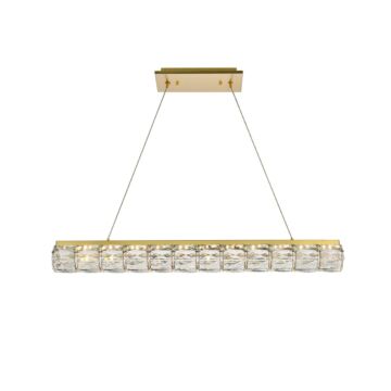 Valetta 1-Light LED Linear Pendant in Gold
