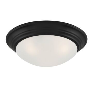 Tap 3-Light Flush Mount in Matte Black