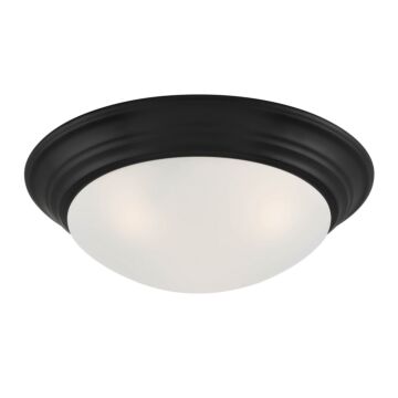Tap 2-Light Flush Mount in Matte Black