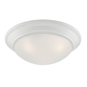 Tap 2-Light Flush Mount in Matte White