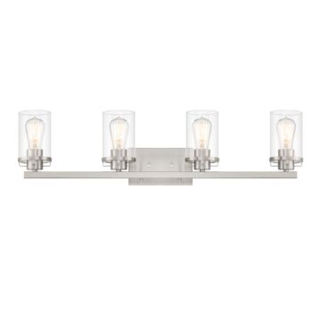 Jedrek 4-Light Bathroom Vanity Light in Brushed Nickel