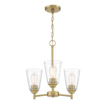 Westin 3-Light Chandelier in Brushed Gold