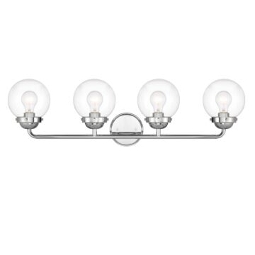 Knoll 4-Light Bathroom Vanity Light in Chrome
