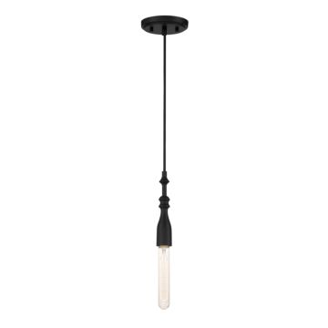 Louise 1-Light Pendant in Matte Black