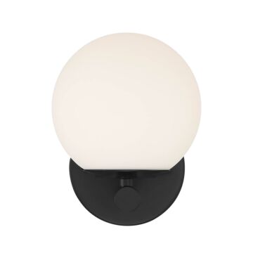 Crown Heights 1-Light Wall Sconce in Matte Black