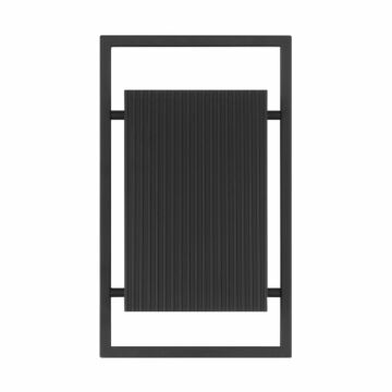 Pine Hills 1-Light Wall Lantern in Black