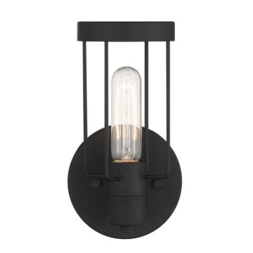 Tafo 1-Light Wall Sconce in Matte Black