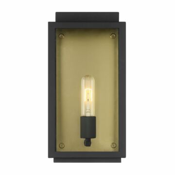 Twilight 1-Light Wall Lantern in Black