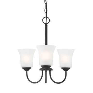 Bronson 3-Light Chandelier in Matte Black