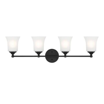 Bronson 4-Light Bathroom Vanity Light in Matte Black