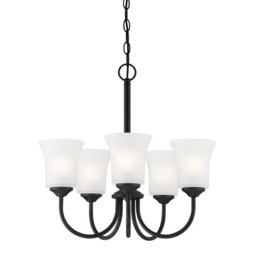 Bronson 5-Light Chandelier in Matte Black