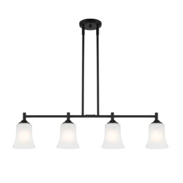 Bronson 4-Light Island Pendant in Matte Black