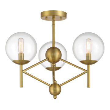 Auresa Semi Flush Mount in Soft Brass by Minka-Lavery