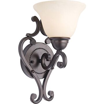 Manor One Light Wall Sconce in Oil Rubbed Bronze by Maxim