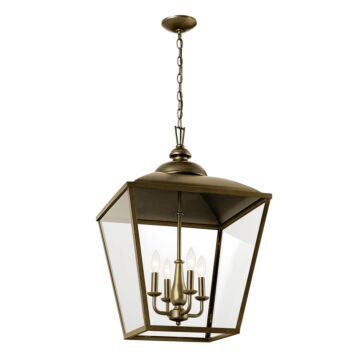 Dame Four Light Foyer Pendant in Character Bronze by Kichler