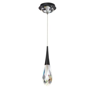 Hibiscus LED Mini Pendant in Black by Schonbek