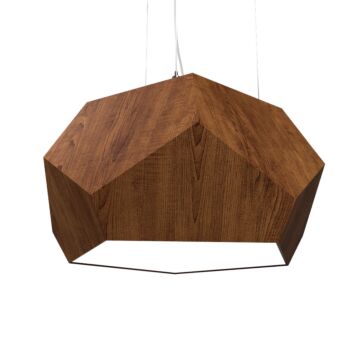 Facet 3-Light Pendant in Imbuia