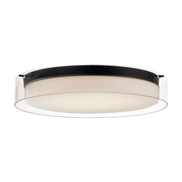Duo LED Flush Mount in Black by Maxim