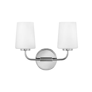 Kline 2-Light LED Bathroom Vanity Light in Chrome
