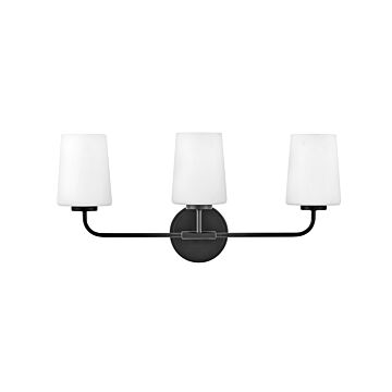 Kline 3-Light LED Bathroom Vanity Light in Black