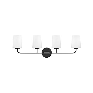 Kline 4-Light LED Bathroom Vanity Light in Black