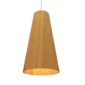 Conical 1-Light Pendant in Louro Freijo