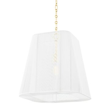 Verona Beach 1-Light Large Pendant in Aged Brass
