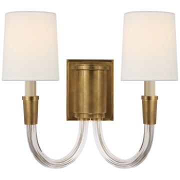 Vivian  Wall Sconce in Hand-Rubbed Antique Brass by Visual Comfort Signature