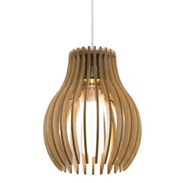Stecche di Legno 1-Light Pendant in Louro Freijo