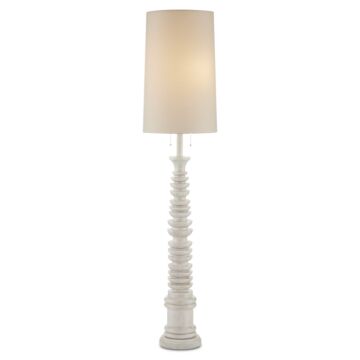 Phyllis Morris  Floor Lamp in Whitewash by Currey and Company