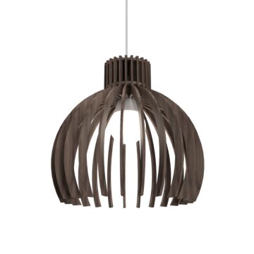 Stecche di Legno 1-Light Pendant in American Walnut