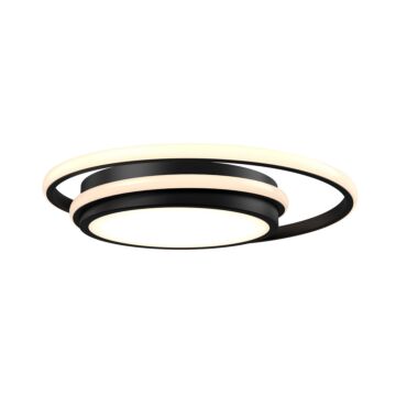 1-Light Flush Mount in Black