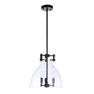 Chardonnay Three Light Pendant in Flat Black by Craftmade
