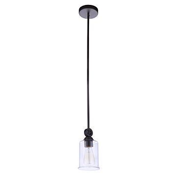 Romero One Light Mini Pendant in Espresso by Craftmade
