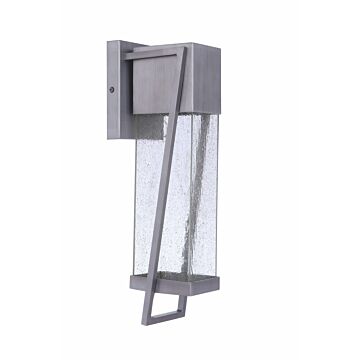Bryce LED Outdoor Lantern in Brushed Titanium by Craftmade