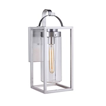 Neo One Light Outdoor Wall Mount in Satin Aluminum by Craftmade