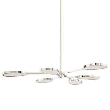 Patras LED Chandelier in Burnished Nickel by Corbett Lighting