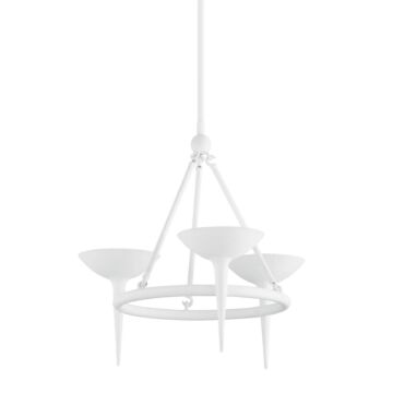 Cecilia  Chandelier in Gesso White by Troy Lighting